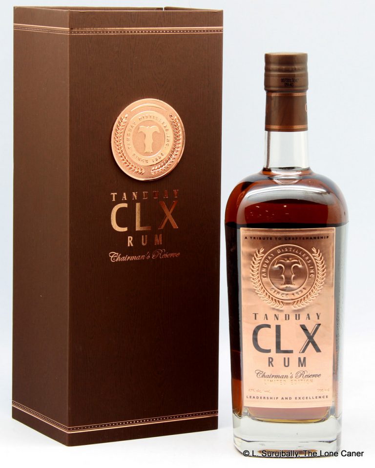 Tanduay CLX Chairman’s Reserve Philippine Rum Review The Lone Caner